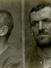 Mug shot of George Harrison