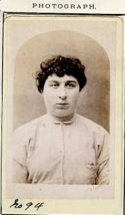 Photo of mug shots in different styles 1886 - Maria Scanlon