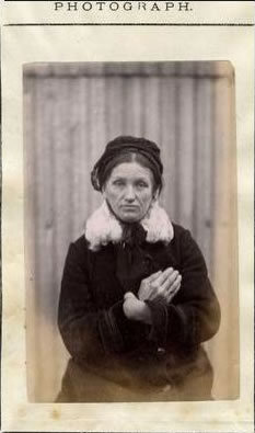 Distinctive marks mug shot - Mary Spanger