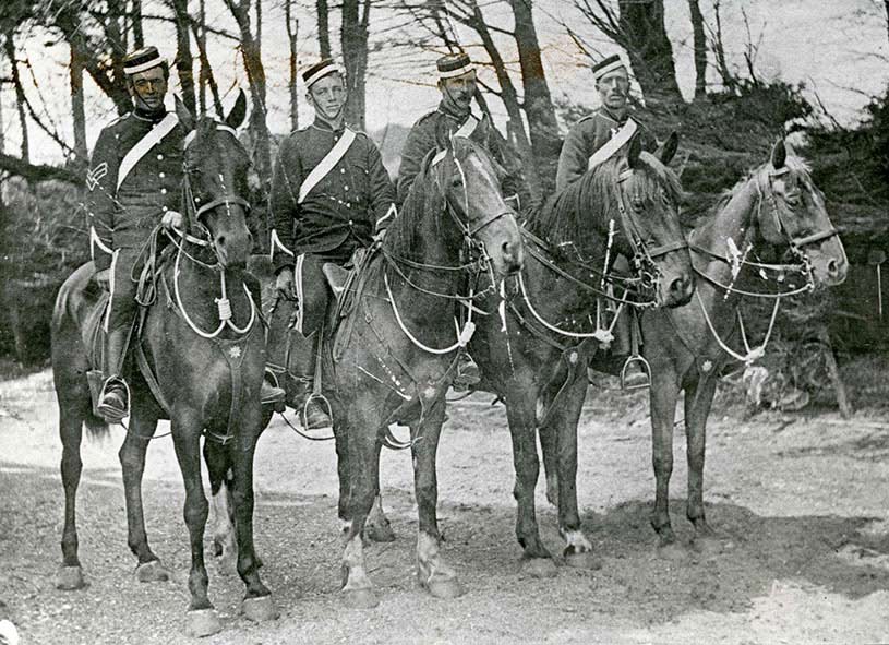 Mounted Constabulary Officers, 1860s. New Zealand Police Museum Collection (2000/108/1)