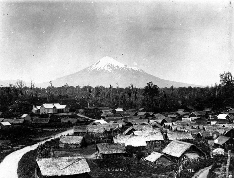 Parihaka Pā, 1881. Alexander Turnbull Library (1/2-056542-F)