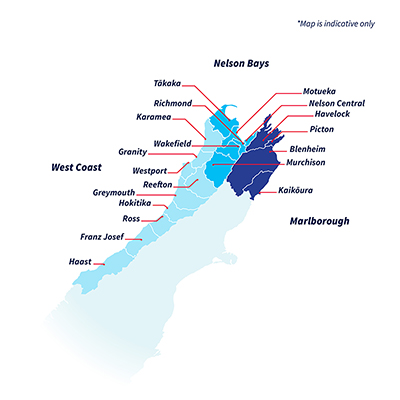 View larger map of Tasman police district in pop up box.