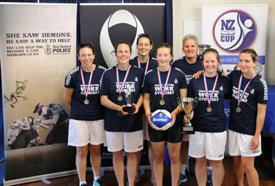 New Zealand Communities Football Cup 2015 Women's 5 Aside winners - New Zealand Police