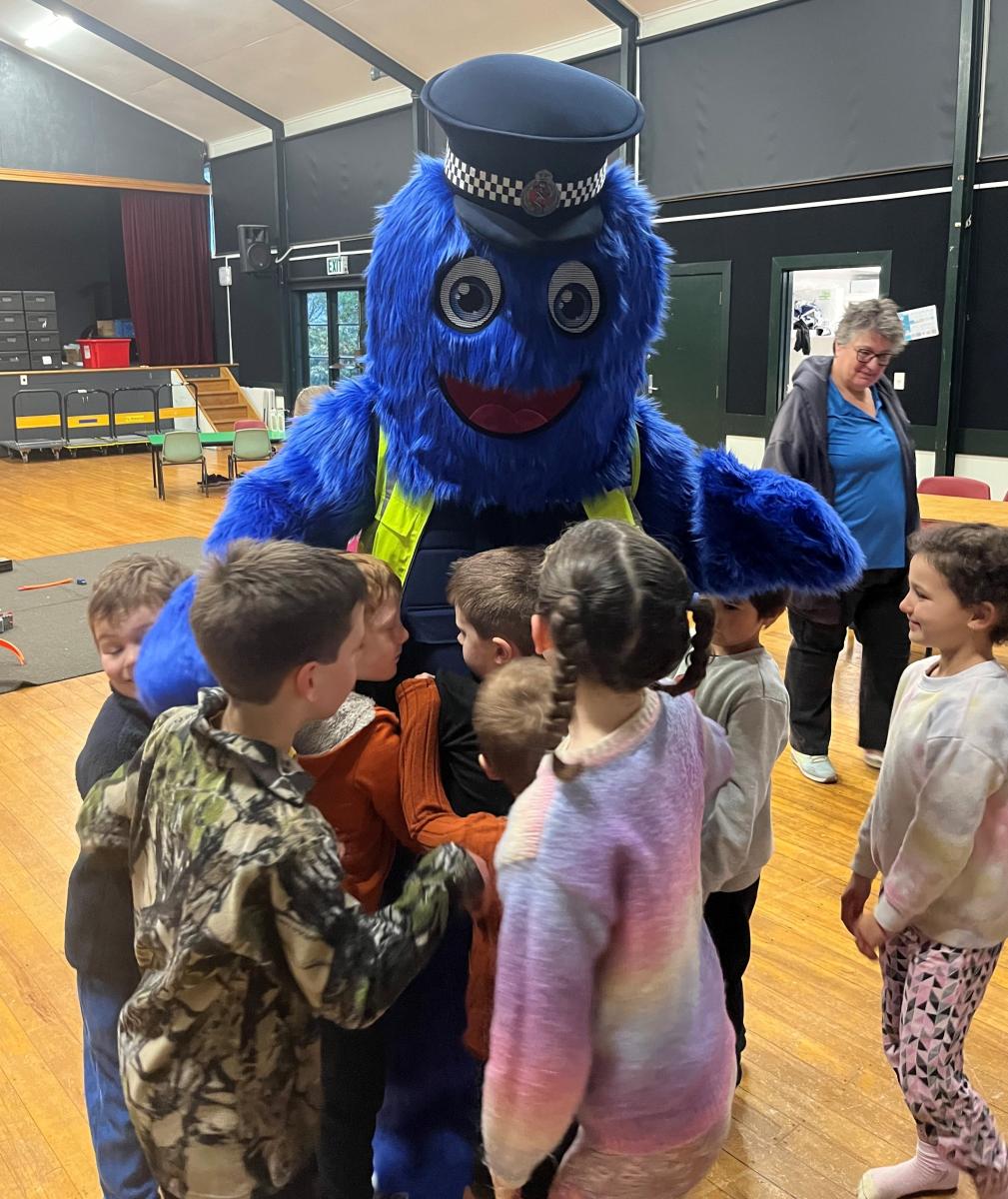 Constable Bluey at Lytton Street School.