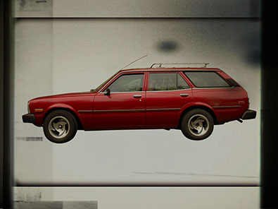 red Toyota station wagon – Mona Blades case