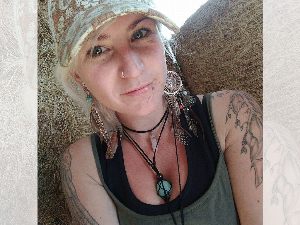 Jess always wore her blue crystal necklace.