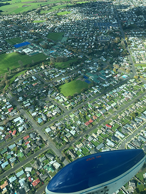 Aerial shot of Feilding.