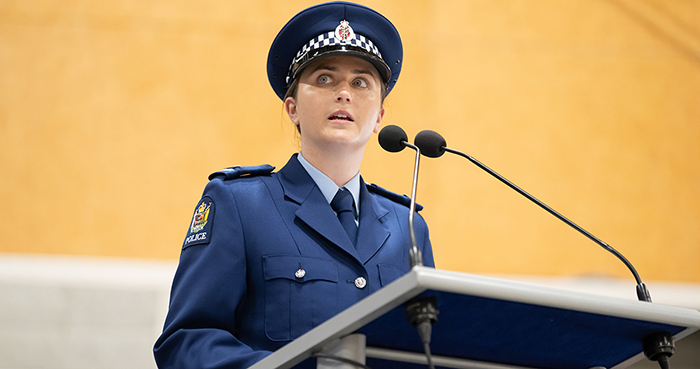'If you can change one life for the better...' Constable Kayla Ness addresses her wingmates.