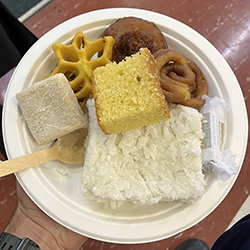A plate of some of the Sinhalese New Year delicacies.
