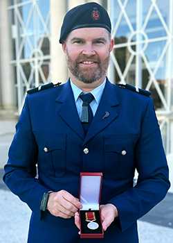 Senior Constable Ben Whitley at Government House.