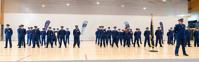 Wing 373 on parade