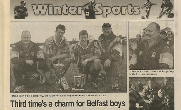 An upset win for Don's Belfast team in the North Canterbury senior rugby final, 2003.
