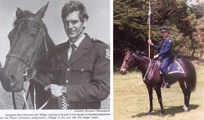Alan was back on horseback for the 1986 Police Centenary.