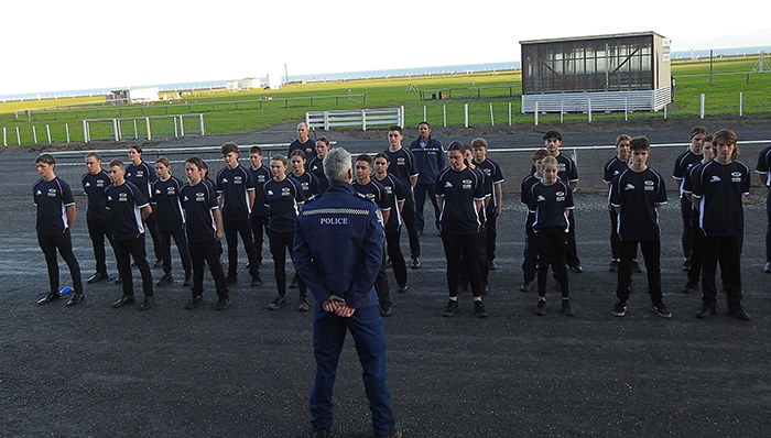 The final parade inspection at the conclusion of The Longest Day in  Kaikōura.