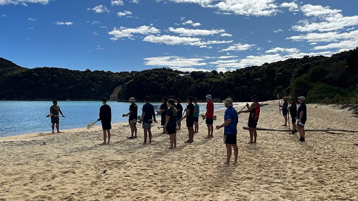 Teams on the beach 