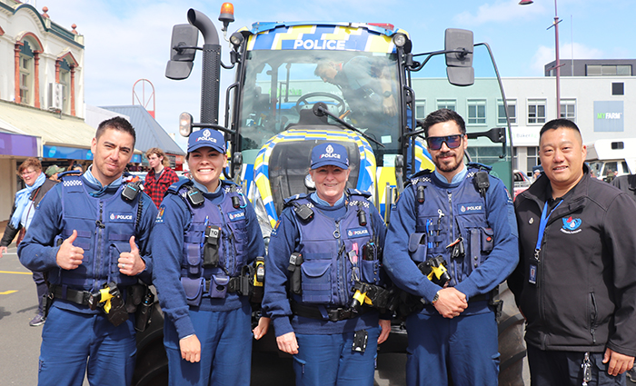 Group photo showing some of our community police staff, from left: Rikki, Te Ani, Tracey, James, and Q.