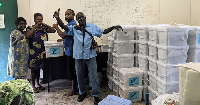 The aid supplies were greatly appreciated by local people.