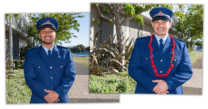 Counties-bound: award-winning Constables Jason Tokareta and Corey Bentham.