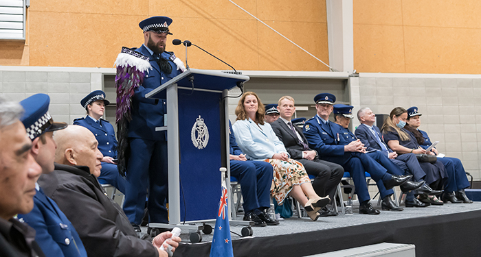 Leadership Award winner Constable Matthew Rayner, Nga Puhi, Ngāti Wharara (hapū), Ngāti Whatua, Te Uri o Hau (hapū), is bound for Central District.