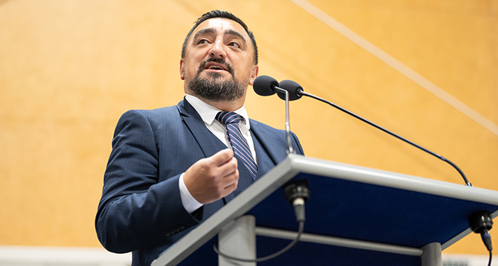 Patron of Wing 372, Oranga Tamariki CEO Chappie Te Kani.
