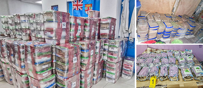 Some of the drugs seized in Fiji in the operations of 14 and 20 January. Photos from Fiji Police.