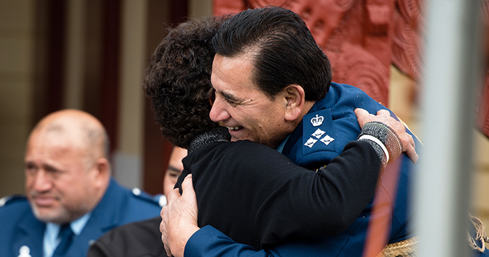 Wally's promotion to assistant commissioner in 2017 was celebrated at his home marae, Waiteti. 'If I never acknowledged where I come from... then I would be nothing'.