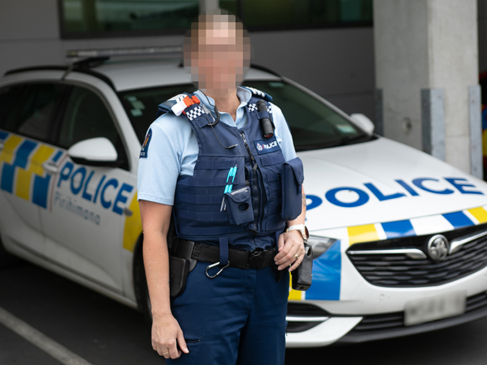 Charlotte: Sergeant. Her name has been changed and face blurred to protect the identities of the parties involved.