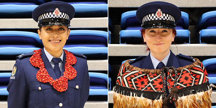 Constables Maloti Taufa and Maria Reilly.