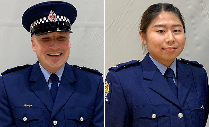 Constables Gary Mitchell JP and Young-Seo (Anne) Byun.