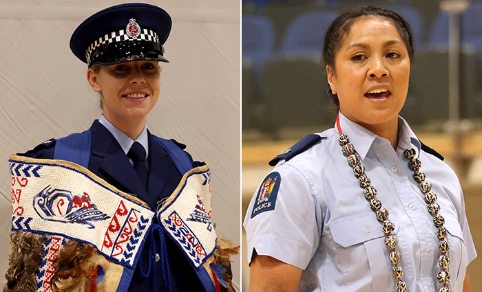 Constables Jaymie King and Linda Itunu