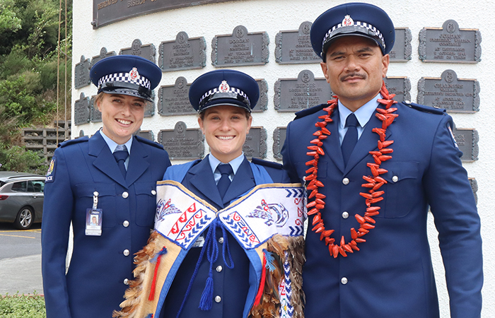 Constables Mandy Lardenoye, Savali Maelega Lilo and Taylor Barker.