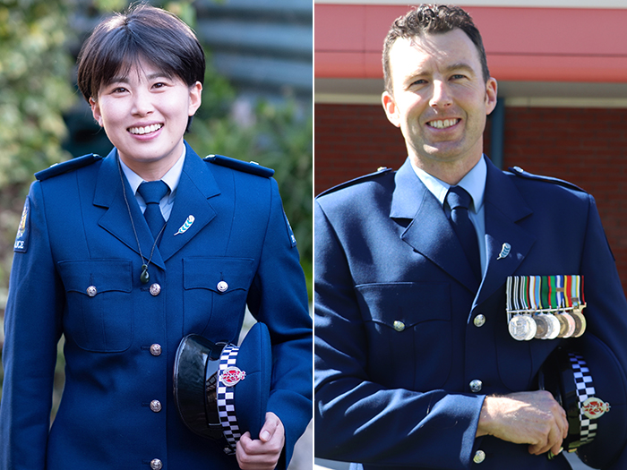 Constables Robin Cheong and Lorne Capell.