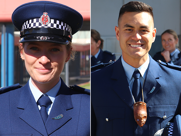 Constable Shoneen Dix and Constable Aron Wilson-McGrath.