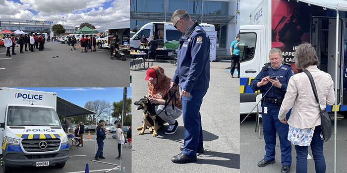 Composite of images from the Future Pathways Expo in Levin.