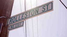 Rolleston Steet sign