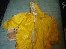 Katrina was wrapped in this yellow raincoat.