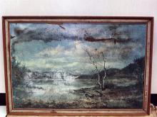 A large landscape print found near Katrina’s body.