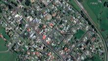 Map of Tirau showing Little Street where Roma lived, and CCTV camera sites on the town’s main road.