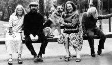 Simon Buis pictured with his wife, daughter, son and family dog.