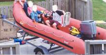RED KNIGHT 4M. Orange Red Knight inflata