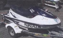 Yamaha GP1200 Waverunner.  Blue and whit