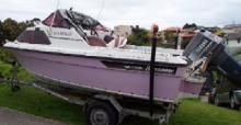 1988 Buccaneer 450 cabin boat