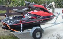 2007 Seadoo PWC.  3D model. Red/black.  