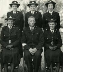 Group of women police recruits at Lyttelton Police Training School 1953-54