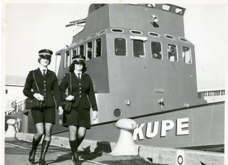 Policewomen uniform consisted of a short skirt and boots - followed the fashion trend