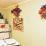 Tuitania's kitchen with head height crack in wall