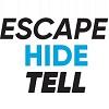 escape, hide, tell logo