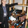 Richard Plas with just some of the guns recovered in the Waikato
