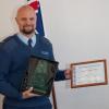 Proud but humble; Constable Ben Turner with his awards
