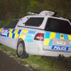 The Police dog van where it was found abandoned at Tahuna